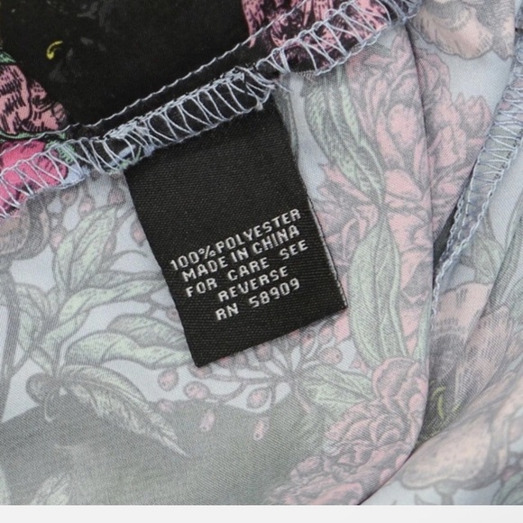 🆕 EVRYDAY JANE Floral Women's Palazzo Pants w/black panther design Sz Large NWT - Picture 4 of 10